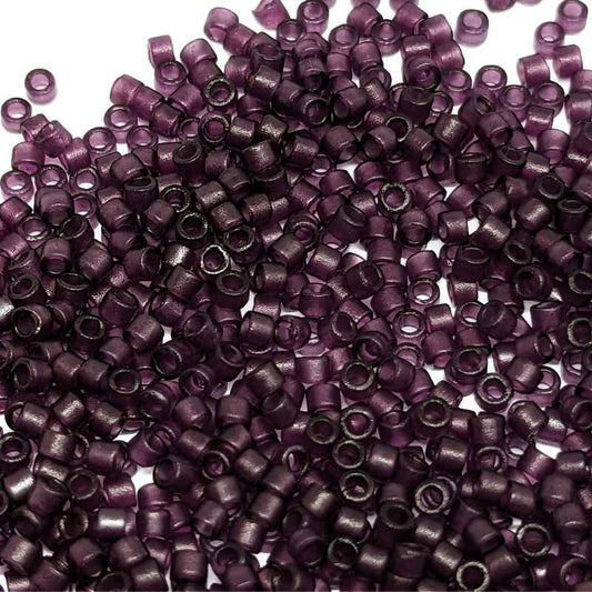 11/0 MIYUKI delica DB0784 - Matte Transparent Amethyst - 1gr.  - Miyukilandia