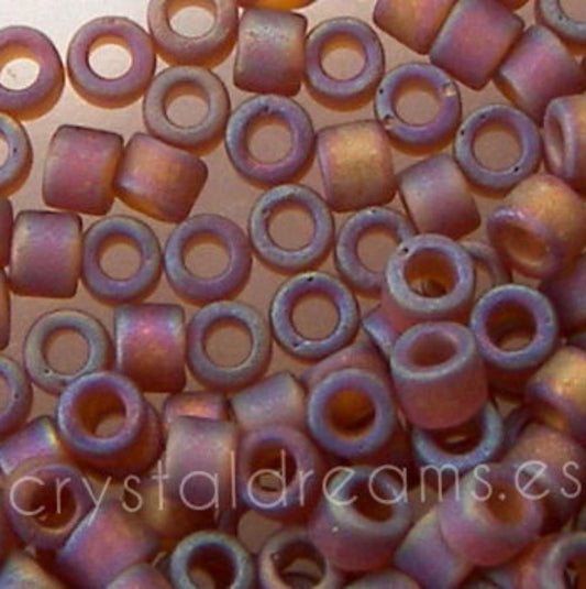 11/0 MIYUKI delica DB0853 - Matte Transparent Topaz AB - 1gr.  - Miyukilandia