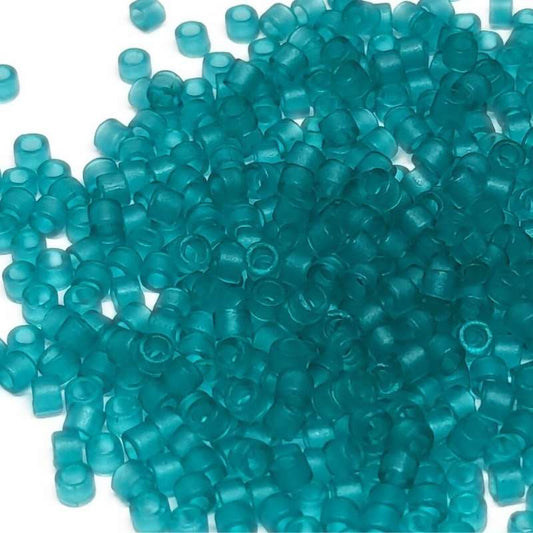 11/0 MIYUKI delica DB0786 - Matte Transparent Turquoise - 1gr.  - Miyukilandia