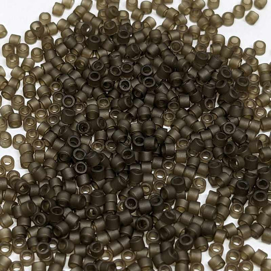 11/0 MIYUKI delica DB0384 - Matte Trasp.Smoky Quartz - 1gr.  - Miyukilandia