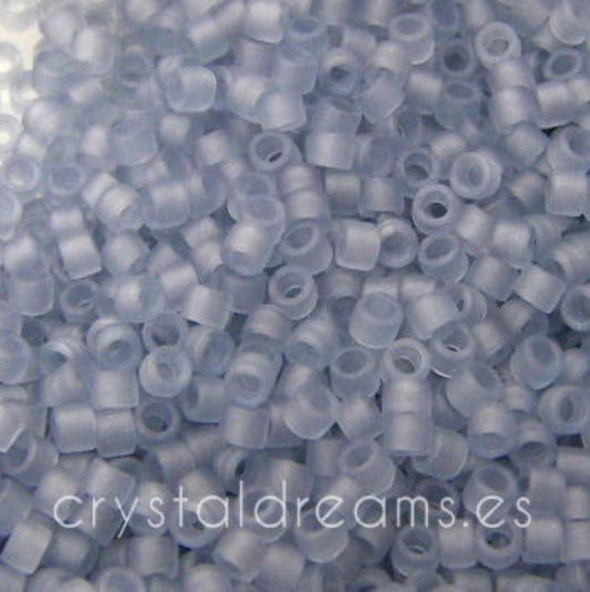 11/0 MIYUKI delica DB0381 - Matte Trasp. Shadow Grey - 1gr.  - Miyukilandia