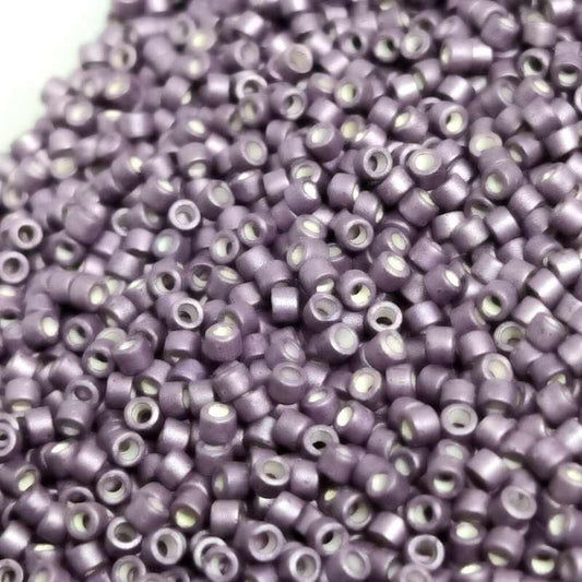 11/0 MIYUKI delica DB1174 - Metal Semi-Frosted Aubergine - 1gr.  - Miyukilandia