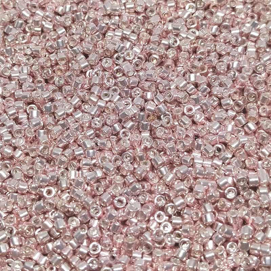11/0 MIYUKI delica DB0418 - Metallic Light Rose - 1gr.  - Miyukilandia