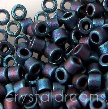 11/0 MIYUKI delica DB0325 - Metallic Matte Blue Iris - 1gr.  - Miyukilandia