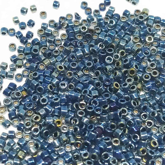 11/0 MIYUKI delica DB0514 - Metallic Midnight Blue Iris - 1gr.  - Miyukilandia