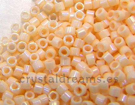 11/0 MIYUKI delica DB1502 - Opal Light Peach AB 1gr.  - Miyukilandia