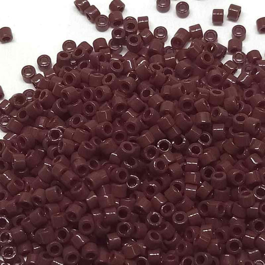 11/0 MIYUKI delica DB1134 - Opaque Currant Reddish Brown - 1gr.  - Miyukilandia
