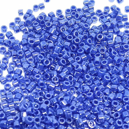 11/0 MIYUKI delica DB1569 - Opaque Cyan Blue Luster 1gr.  - Miyukilandia