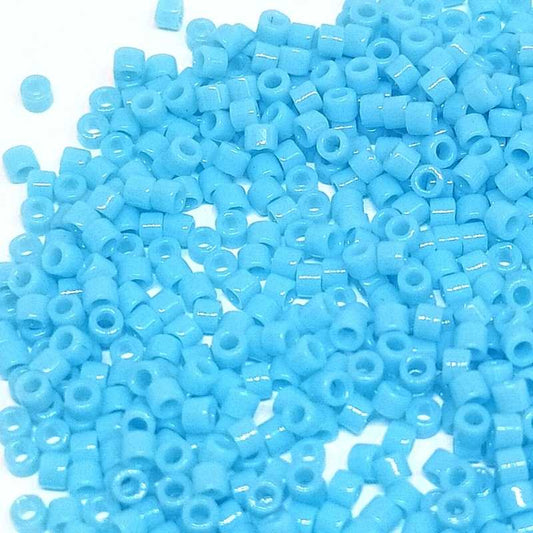 11/0 MIYUKI delica DB0725 - Opaque Light Blue 1gr.  - Miyukilandia