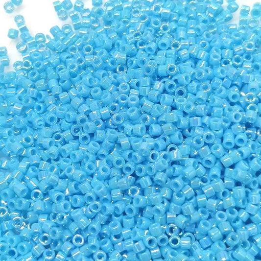 11/0 MIYUKI delica DB0164 - Opaque Light Blue AB - 1gr.  - Miyukilandia