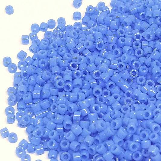 11/0 MIYUKI delica DB0730 - Opaque Light Sapphire - 1gr.  - Miyukilandia