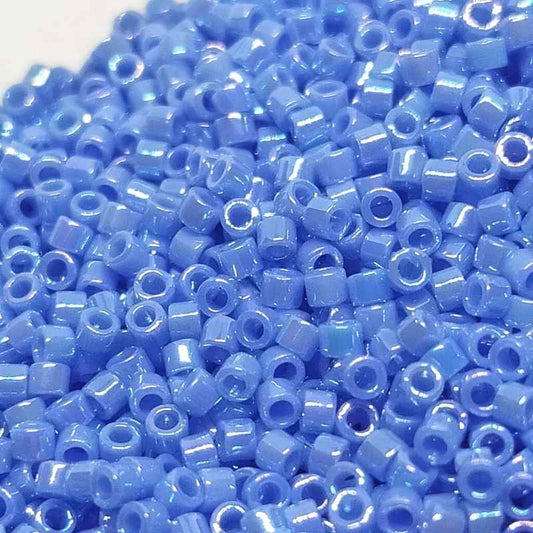 11/0 MIYUKI delica DB0167 - Opaque Lt. Sapphire AB - 1gr.  - Miyukilandia