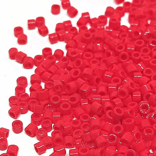 11/0 MIYUKI delica DB0723 - Opaque Red - 1gr.  - Miyukilandia