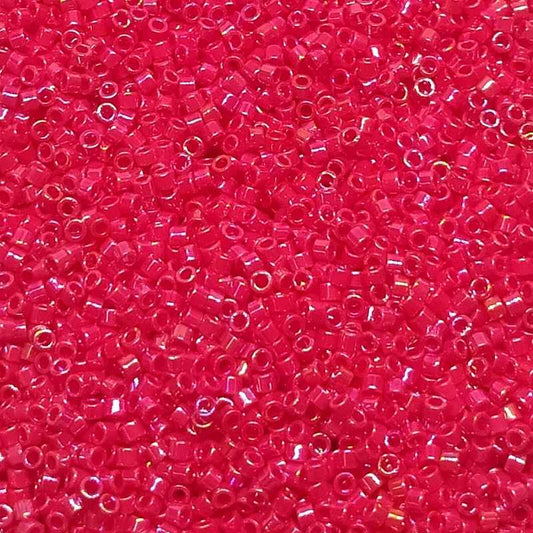 11/0 MIYUKI delica DB0162 - Opaque Red AB - 1gr.  - Miyukilandia