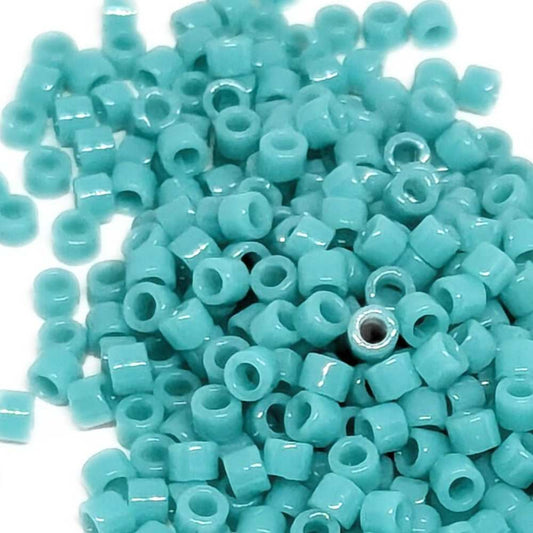 11/0 MIYUKI delica DB0729 - Opaque Turquoise Green - 1gr.  - Miyukilandia