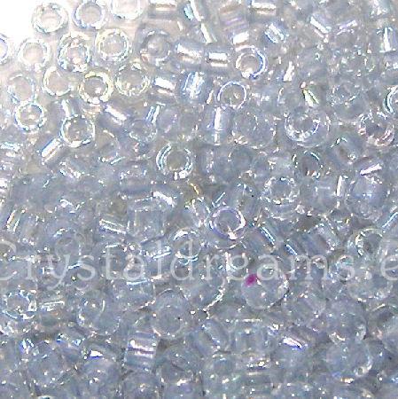 11/0 MIYUKI delica DB1677 - Pearl lined tra. Pale Grey - 1gr.  - Miyukilandia