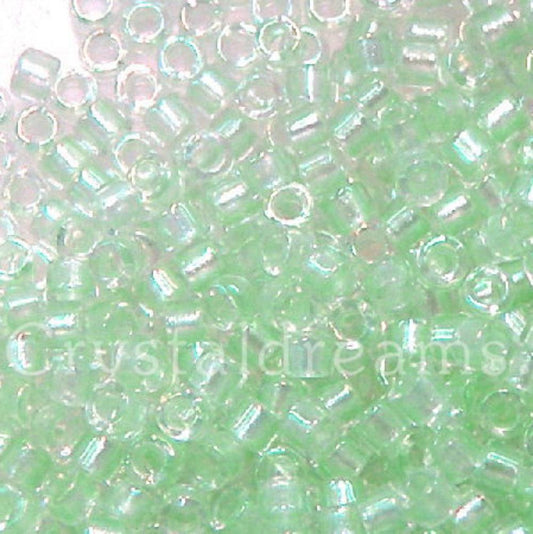 11/0 MIYUKI delica DB1675 - Pearl lined transp. Mint - 1gr.  - Miyukilandia