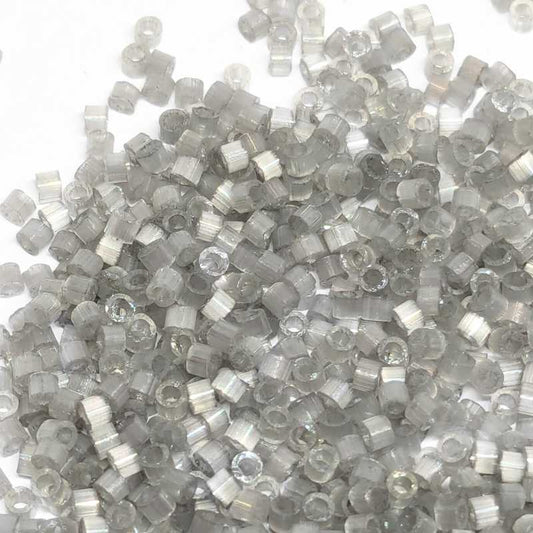 11/0 MIYUKI delica DB1817 - Satin Smoked Grey - 1gr.  - Miyukilandia