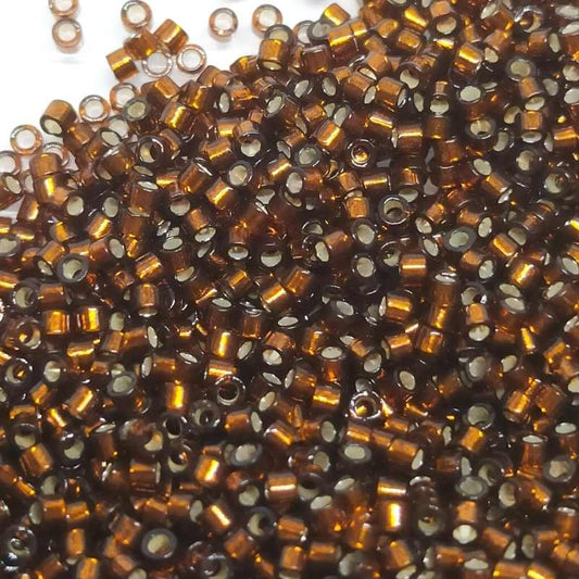 11/0 MIYUKI delica DB0612 - Smoked Topaz Silver Lined - 1gr.  - Miyukilandia