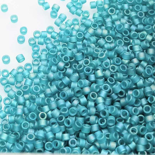 11/0 MIYUKI delica DB1283 - Transp. Carribean Teal AB - 1gr.  - Miyukilandia