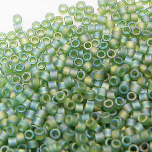 11/0 MIYUKI delica DB1282 - Transp. Olive AB - 1gr.  - Miyukilandia