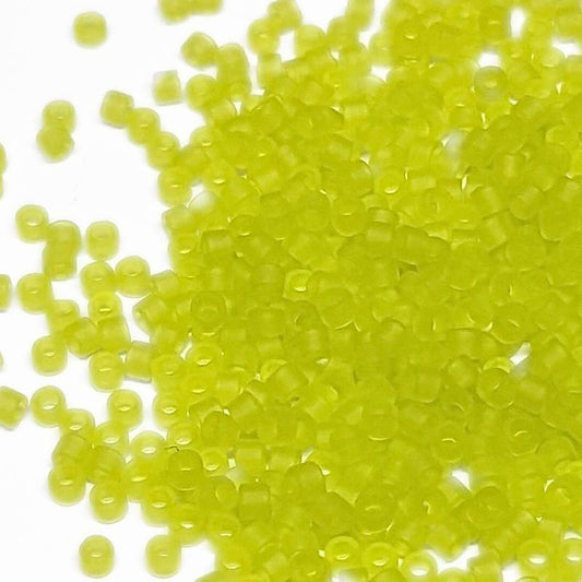 11/0 MIYUKI delica DB0766 - Transparent Mate Chartreuse  1 gr.  - Miyukilandia