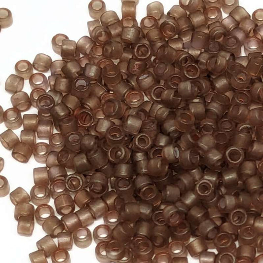 11/0 MIYUKI delica DB0772 - Transparent Mate Dark Beige - 1gr.  - Miyukilandia