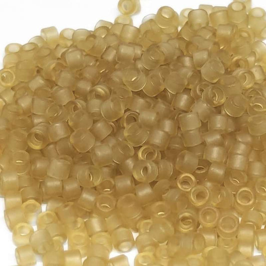 11/0 MIYUKI delica DB0771 - Transparent Mate Pale Yellow - 1gr.  - Miyukilandia