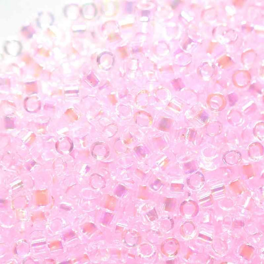 11/0 MIYUKI delica DB0071 - Transparent Rose AB - 1gr.  - Miyukilandia