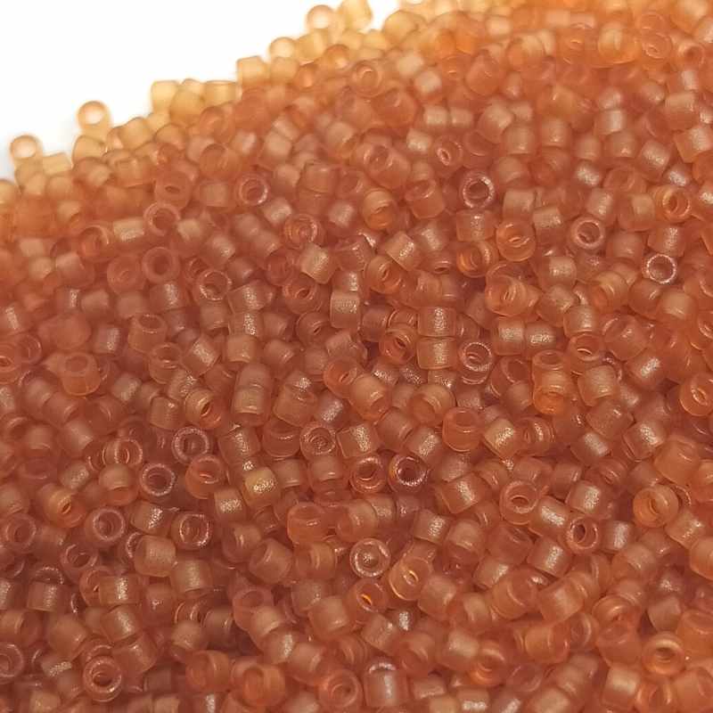 11/0 MIYUKI delica DB0777 - Transparent orange Mate - 1gr.  - Miyukilandia