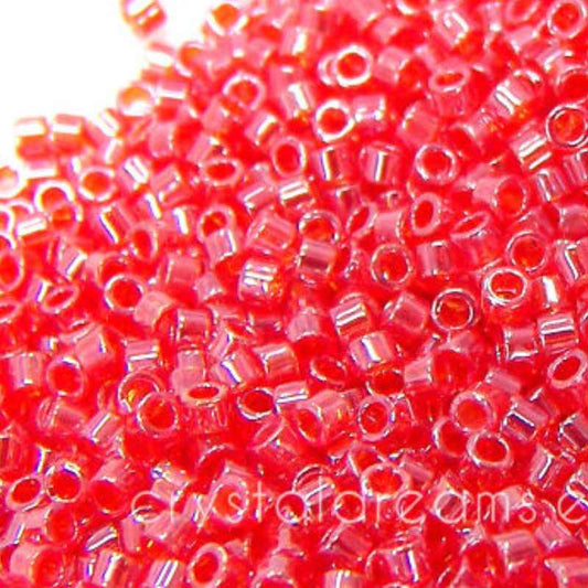 11/0 MIYUKI delica DB0098 - Trasparent Light Siam Luster -1gr.  - Miyukilandia