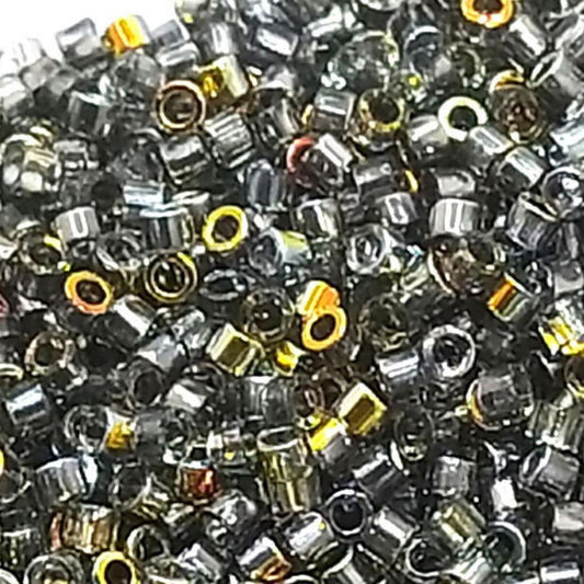 11/0 MIYUKI delica DB2201 Czech Coating Crystal Marea 1gr.  - Miyukilandia