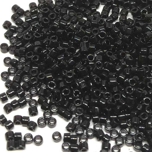 11/0 MIYUKI delica DB0010 - Black - 1 gr.  - Miyukilandia