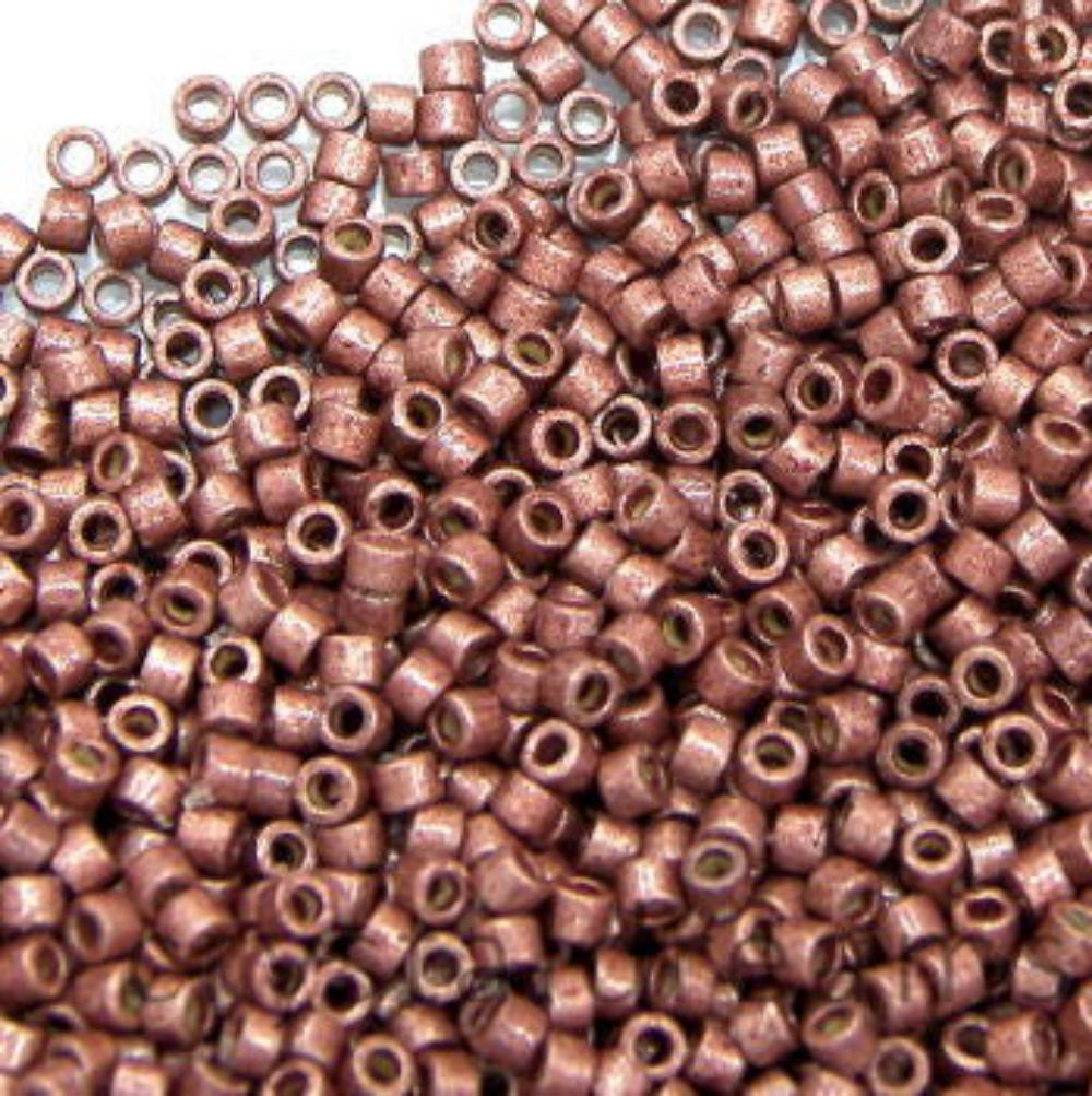 11/0 MIYUKI delica DB1842F Durac Galv. Matte Dk Cranberry 1gr.  - Miyukilandia