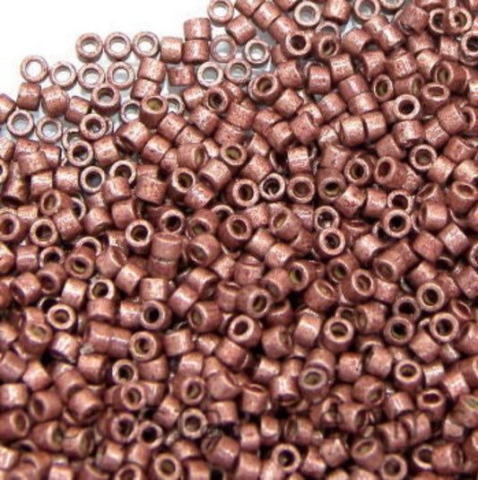 11/0 MIYUKI delica DB1842F Durac Galv. Matte Dk Cranberry 1gr.  - Miyukilandia