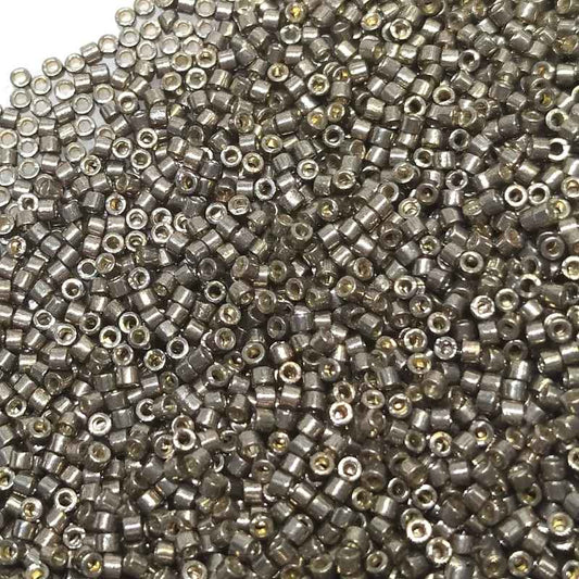 11/0 MIYUKI delica DB1852 Duracoat Galvanized Pewter 1gr.  - Miyukilandia