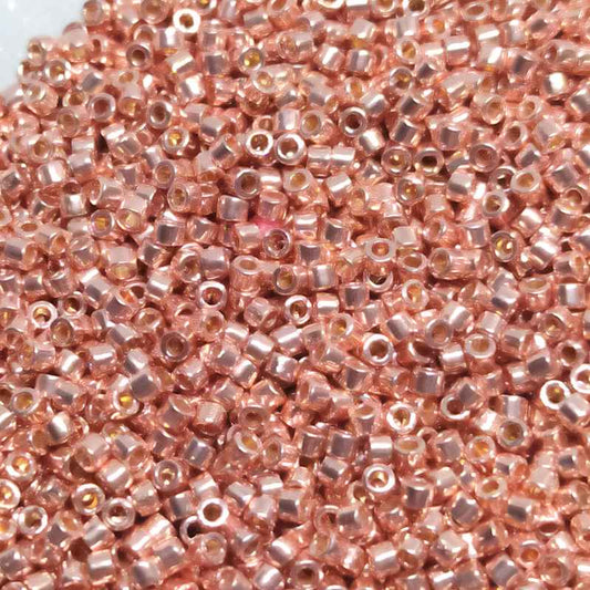 11/0 MIYUKI delica DB2503 Duracoat Galvanized Rose Gold - 1gr.  - Miyukilandia
