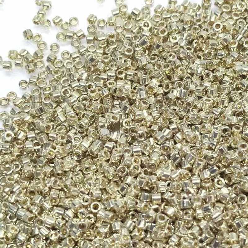 11/0 MIYUKI delica DB1831 Duracoat Galvanized Silver - 1gr.  - Miyukilandia
