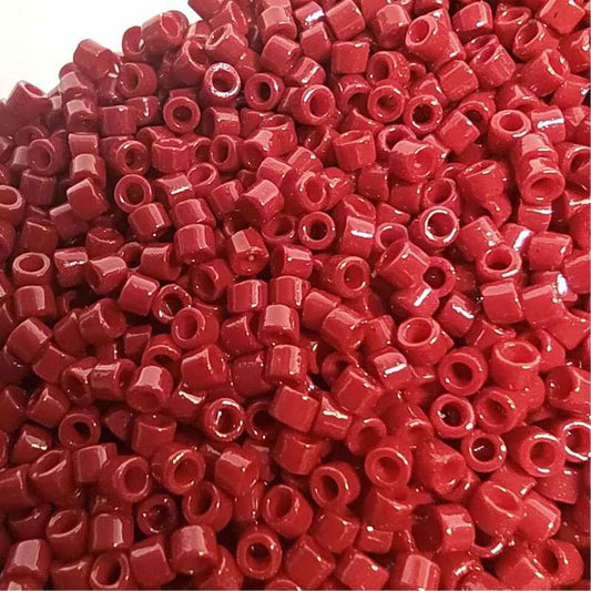 11/0 MIYUKI delica DB2354 Duracoat Opaque Burn Red - 1gr.  - Miyukilandia