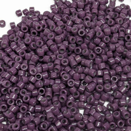 11/0 MIYUKI delica DB2360 Duracoat Opaque Dk. Purple - 1gr.  - Miyukilandia