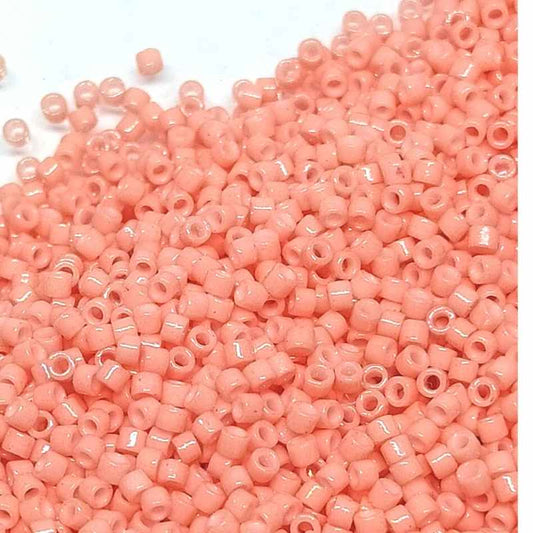 11/0 MIYUKI delica DB2112 Duracoat Opaque Dyed Dark Salmon 1gr.  - Miyukilandia