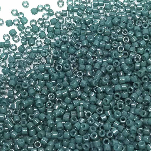 11/0 MIYUKI delica DB2358 Duracoat Opaque Spruce Green - 1gr.  - Miyukilandia