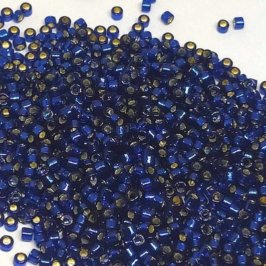 11/0 MIYUKI delica DB2191 Duracoat Silverlined Navy  1gr  - Miyukilandia