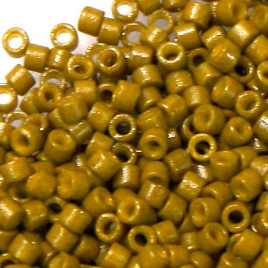 11/0 MIYUKI delica DB2141 Duracoat Spanish Olive Opaqe 1gr  - Miyukilandia
