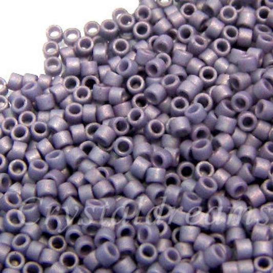 11/0 MIYUKI delica DB2292 Frosted Opaque Glaze Grape - 1gr.  - Miyukilandia