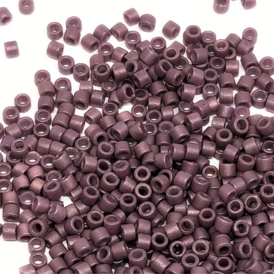 11/0 MIYUKI delica DB2295 Frosted Opaque Glaze Plum - 1gr.  - Miyukilandia