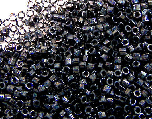 11/0 MIYUKI delica Hex  - Gunmetal - DBC001- 1 gr.  - Miyukilandia