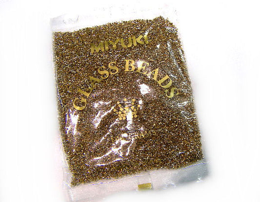 11/0 MIYUKI delica Hex  Light 24kt. Gold Plated DBC034 Pack 100g  - Miyukilandia