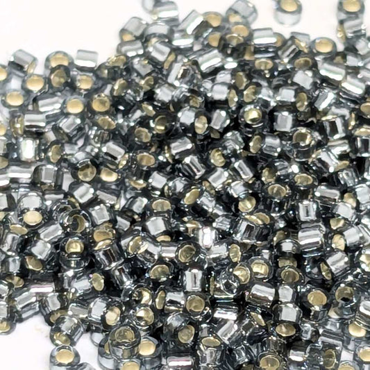 11/0 MIYUKI delica DB0048 Light Gray Silver Lined - 1gr.  - Miyukilandia