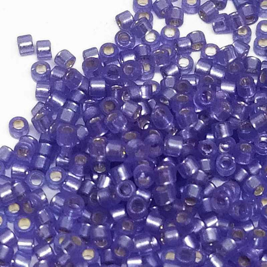 11/0 MIYUKI delica DB0694 Light Purple Silver Lined 1gr.  - Miyukilandia